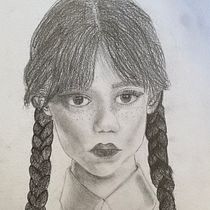 My project for course: Portrait Sketchbooking: Explore the Human Face. Un progetto di Bozzetti, Disegno, Disegno di ritratti, Disegno artistico e Sketchbook di Elizabeth Dolidze - 21.12.2023