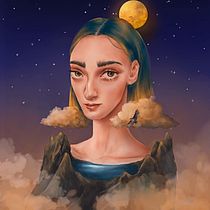 My project for course: Digital Fantasy Portraits with Photoshop. Traditional illustration, Drawing, Digital Illustration, Portrait Drawing, Digital Drawing, and Digital Painting project by annadrem - 12.21.2023