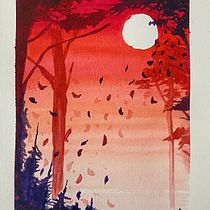 My project for course: Coloring with Watercolor: Discover Your Chromatic Character. Ilustração tradicional, Artes plásticas, Pintura, Pintura em aquarela, e Teoria da cor projeto de Lesly Melisa Gutierrez Medina - 21.12.2023