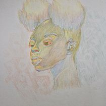 Meu projeto do curso: Desenho de retratos vibrantes com lápis de cor. Drawing, Portrait Drawing, Sketchbook, and Colored Pencil Drawing project by enzo_velhinho2017 - 12.20.2023