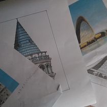 My project for course: Detailed Architectural Illustration with Realism and Richness. Projekt z dziedziny  Architektura, Sketching,  R, sunek, R, sunek realist, czn,  R i sunek architektoniczn użytkownika strachanleon41 - 22.12.2023