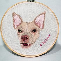 Needle painting Nina. Un progetto di Ricamo, Illustrazione naturalistica e Textile Design di Daniela Garay - 22.12.2023