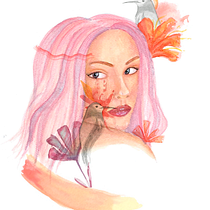Mi proyecto del curso: Retrato ilustrado en acuarela. Un projet de Illustration traditionnelle, Beaux Arts, Peinture, Dessin, Aquarelle , et Dessin de portrait de Camila Florencia Wenetz - 09.01.2024