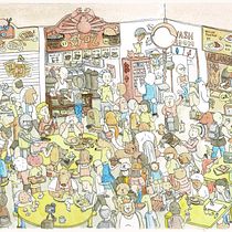Whimsical Singapore Hawker for course: Creative Sketching: Fill Your Illustrations with Life and Detail. Un progetto di Illustrazione tradizionale, Bozzetti, Disegno a matita, Disegno, Pittura ad acquerello, Sketchbook e Illustrazione con inchiostro di jellafornie - 23.12.2023