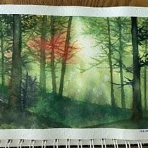 My project for course: Dreamy Watercolor Landscapes: Paint with Light. Pintura, e Pintura em aquarela projeto de Masturah Abd Rajik - 20.12.2023