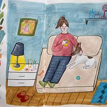 My project for course: Exploratory Sketchbook: Find Your Drawing Style. Un proyecto de Ilustración tradicional, Bocetado, Creatividad, Dibujo, Pintura a la acuarela, Sketchbook y Pintura gouache de Yaroslava Yakubovska - 23.12.2023