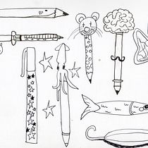 Meu projeto do curso: A arte de desenhar: transforme seus rabiscos em arte Ein Projekt aus dem Bereich Traditionelle Illustration, Bleistiftzeichnung, Zeichnung und Sketchbook von Nathalia Balieiro - 18.12.2023