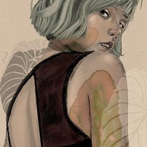 My project for course: Illustrated Portraits with Procreate. Digital Illustration project by Francie Gannon - 12.24.2023