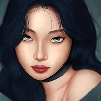 Mon projet du cours : Portraits numériques de style onirique avec Photoshop. Desenho, Ilustração digital, Desenho de retrato, Desenho digital, e Pintura digital projeto de simiarlxs - 24.12.2023