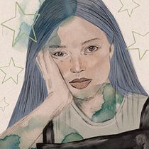 Mi proyecto del curso: Retrato ilustrado con Procreate. Projekt z dziedziny Trad, c, jna ilustracja, Grafika wektorowa, Ilustracja c, frowa i Portret użytkownika Julieta - 25.12.2023