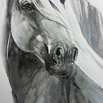 Mon projet du cours : Portraits expressifs d'animaux à l'aquarelle. Un proyecto de Ilustración tradicional, Pintura a la acuarela, Dibujo realista e Ilustración naturalista				 de Marie-Laurence Marchetto - 25.12.2023