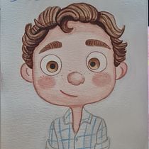 Meu projeto do curso: Desenho fanart com aquarela e lápis de cor. Traditional illustration, Painting, Watercolor Painting, Portrait Drawing, Children's Illustration, and Colored Pencil Drawing project by Gabrielle Dias - 12.25.2023