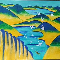 My project for course: Modern Watercolor Techniques: Colors, Dreams, and Emotions. Traditional illustration, Fine Arts, Painting, and Watercolor Painting project by caroline.lu520 - 12.25.2023
