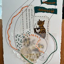 Mijn project van de cursus: Experimentele borduurtechnieken op papier Ein Projekt aus dem Bereich Bildende Künste, Collage, Stickerei und Textildesign von Bernadette Beeren - 26.12.2023