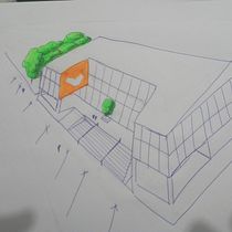 Meu projeto do curso: Desenho arquitetônico: perspectiva e releitura. 3D, Architecture, Interior Design, Drawing, Architectural Illustration, and Spatial Design project by sophia alvez - 12.24.2023