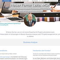 My new Website, all texts edited and improved with ChatGPT (website in german). Business, IT, and Web Design project by Heber Ferraz Leite - 12.26.2023