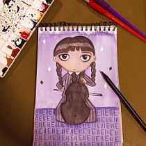 Meu projeto do curso: Desenho fanart com aquarela e lápis de cor. Traditional illustration, Painting, Watercolor Painting, Portrait Drawing, Children's Illustration, and Colored Pencil Drawing project by Laura Macêdo - 12.26.2023