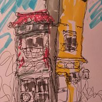 My project for course: Expressive Architectural Sketching with Colored Markers. Sketching, Drawing, Architectural Illustration, Sketchbook & Ink Illustration project by keelam17 - 12.27.2023