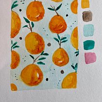 Mein Abschlussprojekt für den Kurs: Aquarellfarben: entdecke deinen chromatischen Charakter. Ilustração tradicional, Artes plásticas, Pintura, Pintura em aquarela, e Teoria da cor projeto de Nayra Carvalho - 27.12.2023