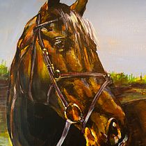 My project for course: Realistic Pet Portraits with Oil Painting. Un proyecto de Bellas Artes, Pintura, Pintura al óleo e Ilustración naturalista				 de Ann Urban - 19.12.2023