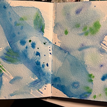 Mein Abschlussprojekt für den Kurs: Kreatives Sketching mit Aquarell für Anfänger. Traditional illustration, Sketching, Creativit, Drawing, Watercolor Painting, and Sketchbook project by Elizabeth Schaps - 12.27.2023