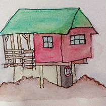 Mi proyecto del curso: Dibujo arquitectónico expresivo con marcadores de colores. Sketching, Drawing, Architectural Illustration, Sketchbook & Ink Illustration project by levdid1348 - 12.27.2023
