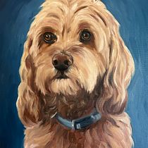 My project for course: Realistic Pet Portraits with Oil Painting. Fine Arts, Painting, Oil Painting, and Naturalistic Illustration project by Cathy Polcaro - 12.27.2023