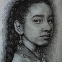 Mi proyecto del curso: Retrato realista con lápiz de grafito. Un progetto di Illustrazione tradizionale, Belle arti, Bozzetti, Disegno a matita, Disegno, Disegno di ritratti, Disegno realistico, Disegno artistico e Disegno anatomico di Katia Ramírez López - 28.12.2023