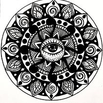 My project for course: The Art of Mandala Drawing: Create Geometric Patterns Ein Projekt aus dem Bereich Zeichnung und Illustration mit Tinte von Marilyn - 27.12.2023