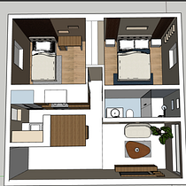 Mi proyecto del curso: Diseño de interiores de principio a fin  - Valeria Villegas. Projekt z dziedziny Architektura wnętrz, Projektowanie wnętrz, Dekoracja wnętrz, Projektowanie przestrzeni i  Architektura użytkownika Valeria Villegas - 28.12.2023
