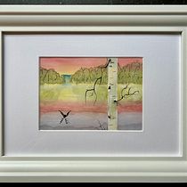 Mijn project van de cursus: Sfeervolle landschappen met aquarel. Un projet de Beaux Arts, Peinture , et Aquarelle de Nathalie Van Den Berg - 29.12.2023