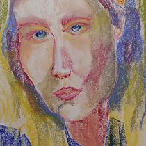 Mon projet du cours : Création de portraits expressifs avec des pastels secs. Un projet de Illustration traditionnelle, Beaux Arts, Dessin, Dessin de portrait , et Dessin artistique de Samantha Elbhar - 29.12.2023