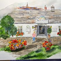 My project for course: Travel Sketches in Watercolor: Capture your Surroundings. Traditional illustration, Painting, Sketching, Drawing, Watercolor Painting, Architectural Illustration, and Sketchbook project by Sheryl Stiffler - 12.30.2023