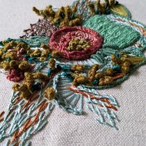 My project for course: Advanced Embroidery Techniques: Stitches and Compositions with Volume. Bordado, e Design têxtil projeto de katiac - 29.12.2023