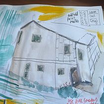 My project for course: Urban Sketching: Capture Your City in Motion. Projekt z dziedziny Trad, c, jna ilustracja, Sketching,  R, sunek, Malowanie akwarelą,  R, sunek architektoniczn i Sketchbook użytkownika dearemmarutherford - 30.12.2023