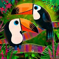 My project for course: Playful Animal Illustration with Photoshop. Traditional illustration, and Digital Illustration project by Colleen Nicole - 12.30.2023