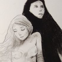 My project for course: Drawing From Imagination with Graphite and Charcoal . Traditional illustration, Fine Arts, Pencil Drawing, Drawing, Artistic Drawing, and Figure Drawing project by Agnes Laczo - 12.30.2023