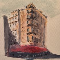 My project for course: Architectural Sketching with Watercolor and Ink. Pintura em aquarela e Ilustração arquitetônica projeto de Simone Rossignoli - 30.12.2023