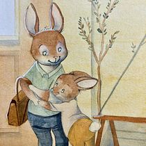 Mi proyecto del curso: Creación de personajes animales en acuarela para libros infantiles. Traditional illustration, Fine Arts, Painting, Drawing, Watercolor Painting, Children's Illustration, and Narrative project by alpota232014 - 12.30.2023