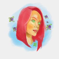 Meu projeto do curso: Desenho de retratos vibrantes com lápis de cor. Drawing, Portrait Drawing, Sketchbook, and Colored Pencil Drawing project by Icaro Reis Bittencourt - 12.30.2023