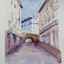 Représentation architecturale à l'aquarelle. Un projet de Aquarelle et Illustration architecturale de annick_cohen - 30.12.2023
