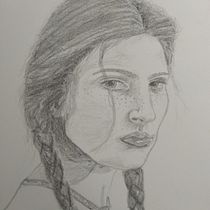 Slasz project for course: Realistic Portrait with Graphite Pencil. Un progetto di Illustrazione tradizionale, Belle arti, Bozzetti, Disegno a matita, Disegno, Disegno di ritratti, Disegno realistico, Disegno artistico e Disegno anatomico di Slavek99 - 31.12.2023