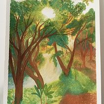 Mi proyecto del curso: Paisajes de ensueño con acuarela: plasma la luz. Un projet de Peinture , et Aquarelle de evytza21 - 28.12.2023