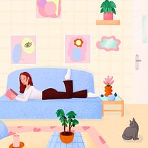 Mon projet du cours : Illustration numérique colorée sur Procreate. Un progetto di Illustrazione tradizionale, Disegno, Illustrazione digitale e Disegno digitale di _fuguu - 31.12.2023
