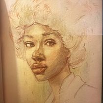 My project for course: Vibrant Portrait Drawing with Colored Pencils. Drawing, Portrait Drawing, Sketchbook, and Colored Pencil Drawing project by amydodsworth - 01.01.2024