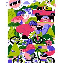 ADVENTURE MOUNTAIN. Traditional illustration, Drawing, and Digital Illustration project by Jovahn Fortis - 12.29.2023