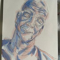 My project for course: Artistic Portrait with Watercolors. Watercolor Painting, and Portrait Drawing project by tunkualina - 01.01.2024
