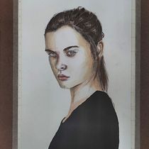 My project for course: Watercolor Portrait from a Photo. Traditional illustration, Watercolor Painting, and Portrait Drawing project by Pom Smilemoon - 01.01.2024