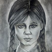 My project for course: Artistic Charcoal Portraiture: Creating Atmosphere. Ilustração tradicional, Artes plásticas, Desenho, Desenho de retrato, Desenho realista, e Desenho artístico projeto de Stella ARTE - 02.01.2024