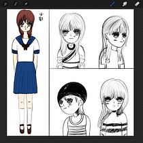 My project for course: Drawing Appealing Characters with Personality. Projekt z dziedziny Projektowanie postaci, Sketching,  R, sunek, Stor, telling, Stor, board,  R, sunek art, st, czn i Narracja użytkownika Zhixi Liu - 03.01.2024